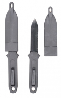 Sticker Knife with clip w/sheath