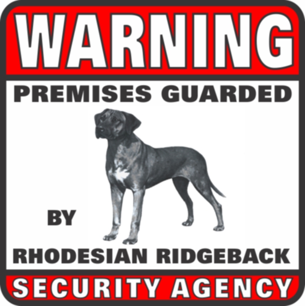 Rhodesian Ridgeback Security Agency