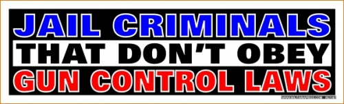 Jail Criminals That Don't Obey Gun Control Laws
