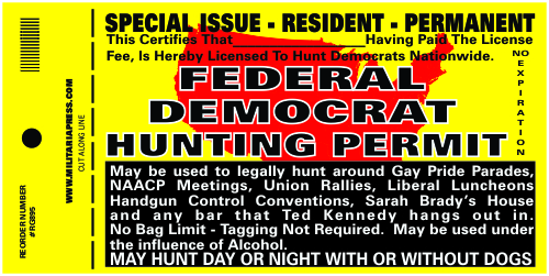 Federal Democrat Hunting Permit