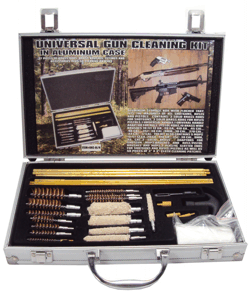 Fits 12 gauge - 17 cal /Universal Aluminum Gun Cleaning Kit