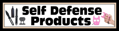 Self Defense Products - Brutus Self Defense Key Chains, Sticker Knives, Pen Dart, Ice Scrappers, Sheaths and Belt Buckles